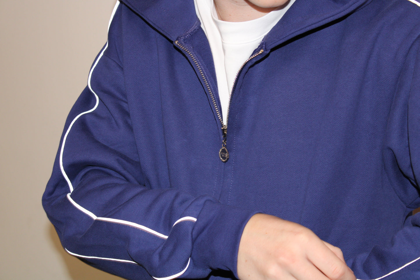 Heavyweight Zip up Hoodie (Navy Blue)